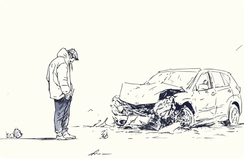 Car Accident Illustration
